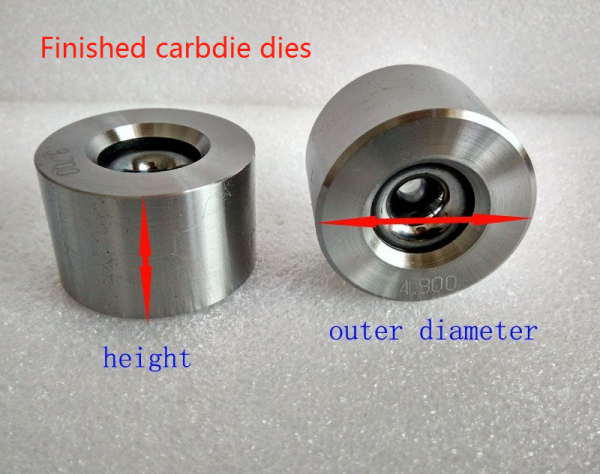 Finished carbide dies